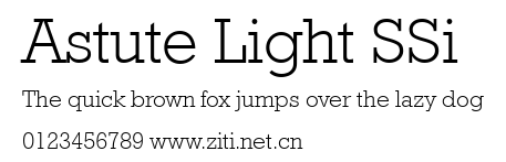 Astute Light SSi.ttf字體轉換器圖片