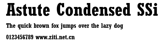 Astute Condensed SSi.ttf字體轉換器圖片