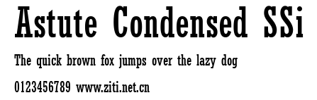 Astute Condensed SSi.ttf字體轉換器圖片