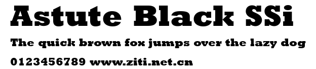 Astute Black SSi.ttf字體轉換器圖片