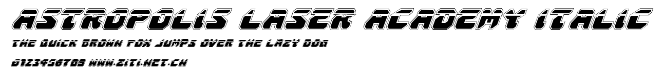 Astropolis Laser Academy Italic.ttf字體轉換器圖片