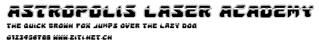 Astropolis Laser Academy.ttf字體轉換器圖片