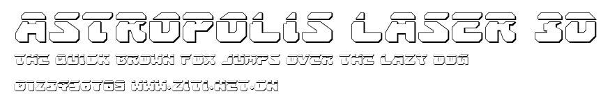 Astropolis Laser 3D.ttf字體轉換器圖片