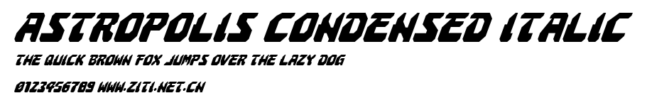 Astropolis Condensed Italic.ttf字體轉換器圖片