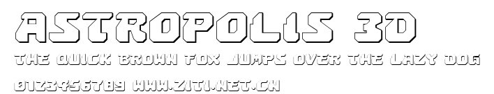 Astropolis 3D.ttf字體轉換器圖片