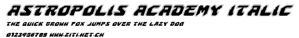 Astropolis Academy Italic.ttf字體轉換器圖片