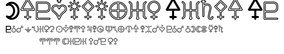Astronomic Signs St.ttf字體轉換器圖片