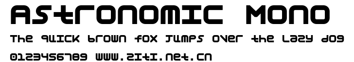 Astronomic Mono.otf字體轉換器圖片