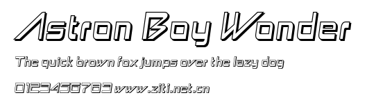 Astron Boy Wonder.ttf字體轉換器圖片