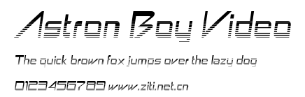 Astron Boy Video.ttf字體轉換器圖片