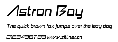 Astron Boy.ttf字體轉換器圖片