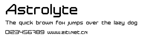 Astrolyte.ttf字體轉換器圖片