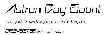 Astron Boy Gaunt.ttf字體轉換器圖片