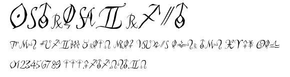 AstroScript.ttf字體轉換器圖片