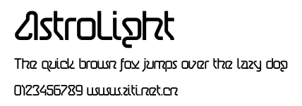 AstroLight.ttf字體轉換器圖片