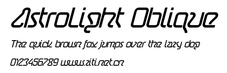 AstroLight Oblique.ttf字體轉換器圖片
