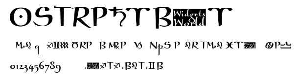 AstroGanza.ttf字體轉換器圖片