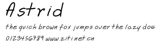 Astrid.ttf字體轉換器圖片