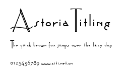 AstoriaTitling.ttf字體轉換器圖片