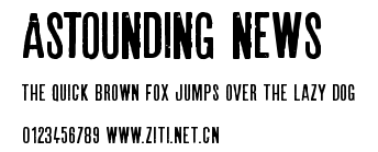 Astounding news.ttf字體轉換器圖片