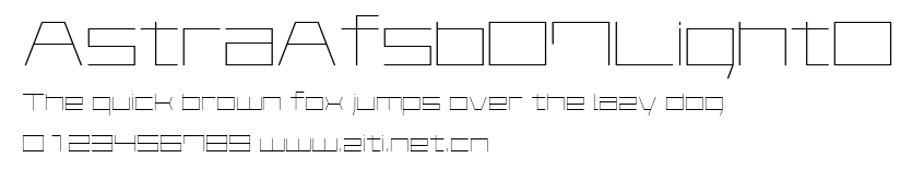 AstraAfsb07LightO.ttf字體轉換器圖片