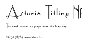 Astoria Titling Nf.ttf字體轉換器圖片