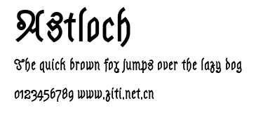 Astloch.ttf字體轉換器圖片