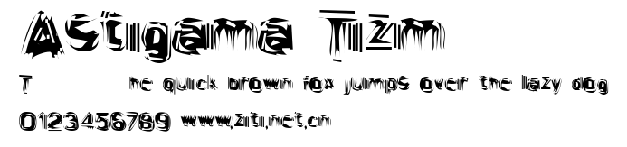 Astigama Tizm.ttf字體轉換器圖片
