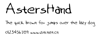 AstersHand.ttf字體轉換器圖片