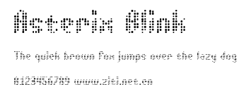 Asterix Blink.ttf字體轉換器圖片