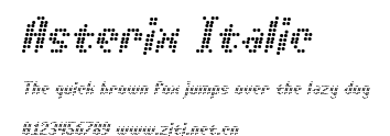 Asterix Italic.ttf字體轉換器圖片