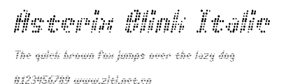 Asterix Blink Italic.ttf字體轉換器圖片