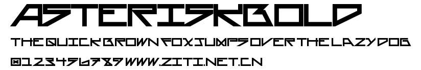 AsteriskBold.ttf字體轉換器圖片