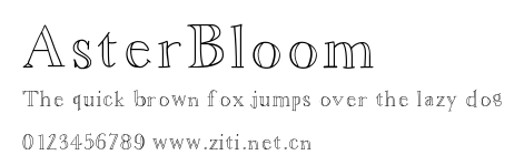 AsterBloom.ttf字體轉換器圖片