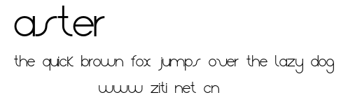Aster.otf字體轉換器圖片