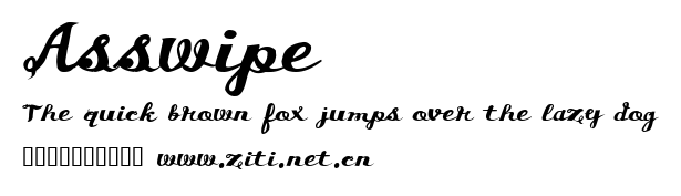 Asswipe.ttf字體轉換器圖片