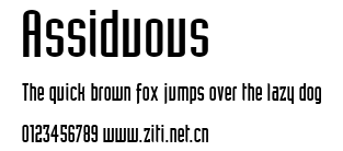 Assiduous.ttf字體轉換器圖片