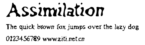 Assimilation.ttf字體轉換器圖片