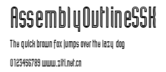 AssemblyOutlineSSK.ttf字體轉換器圖片