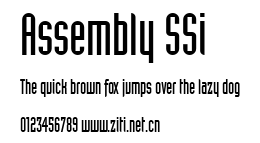 Assembly SSi.ttf字體轉換器圖片