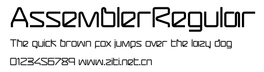 AssemblerRegular.ttf字體轉換器圖片