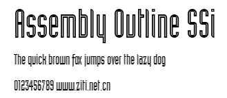 Assembly Outline SSi.ttf字體轉換器圖片