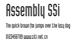 Assembly SSi.ttf字體轉換器圖片
