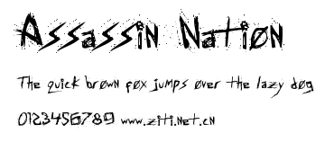 Assassin Nation.ttf字體轉換器圖片