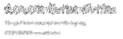 Assassin Nation Outline.ttf字體轉換器圖片