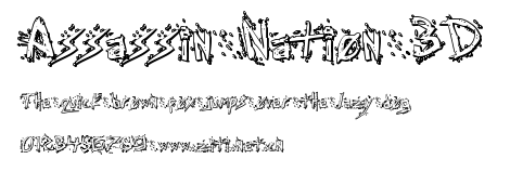 Assassin Nation 3D.ttf字體轉換器圖片