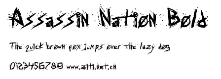 Assassin Nation Bold.ttf字體轉換器圖片