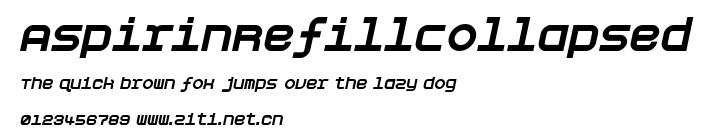 AspirinRefillCollapsed.ttf字體轉換器圖片
