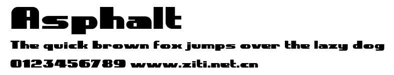 Asphalt.ttf字體轉換器圖片