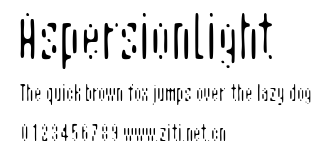AspersionLight.ttf字體轉換器圖片